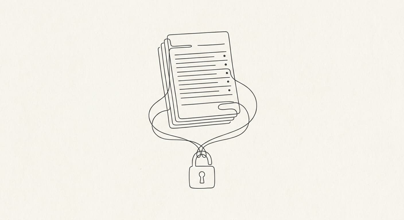 An audited ledger of facts secured with a lock